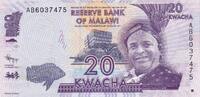Malawi 20 kwacha 20 Kwacha - Inkosi Ya Makhosi M Mbelwa II - 01-01-2012 - P.57a -