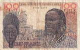 West AFrican States 100 francs 100 Francs - Mask - 02-03-1965 - Serial F.232 - Letter K (Senegal) - P.701Ke -
