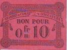 Algeria 10 centimes 10 Cents - Constantine Chamber of Commerce - 1915 -