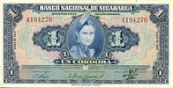 Nicaragua 1 cordoba 1 Cordoba Indian woman - 1945 - AU - P.90 -