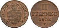 Sachsen-Altenburg Cu 2 Pfennig Georg 1848-1853 -