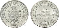 Sachsen-Albertinische Linie Neugroschen Johann 1854-1873 -