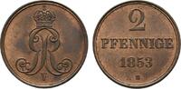 Braunschweig-Calenberg-Hannover Cu 2 Pfennig Georg V. 1851-1866 -