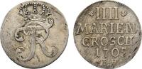 Brandenburg-Preußen 4 Mariengroschen Friedrich I. 1701-1713 -