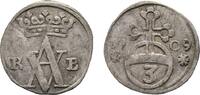 Braunschweig-Wolfenbüttel 3 Pfennig Anton Ulrich, allein 1704-1714 -