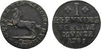 Braunschweig-Wolfenbüttel Cu Pfennig Karl Wilhelm Ferdinand 1780-1806 -