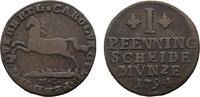 Braunschweig-Wolfenbüttel Cu Pfennig Karl Wilhelm Ferdinand 1780-1806 -