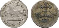 Braunschweig-Wolfenbüttel 6 Pfennig Anton Ulrich, allein 1704-1714 -