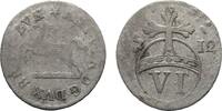 Braunschweig-Wolfenbüttel 6 Pfennig Anton Ulrich, allein 1704-1714 -