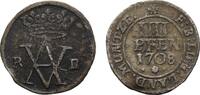 Braunschweig-Wolfenbüttel 4 Pfennig Anton Ulrich, allein 1704-1714 -