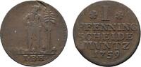 Braunschweig-Wolfenbüttel Cu Pfennig Karl I. 1735-1780 -