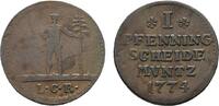 Braunschweig-Wolfenbüttel Cu Pfennig Karl I. 1735-1780 -
