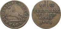 Braunschweig-Wolfenbüttel Cu Pfennig Karl I. 1735-1780 -