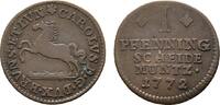 Braunschweig-Wolfenbüttel Cu Pfennig Karl I. 1735-1780 -