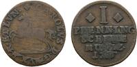 Braunschweig-Wolfenbüttel Cu Pfennig Karl I. 1735-1780 -