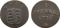 Sachsen-Weimar-Eisenach Cu Pfennig Carl August 1775-1828 -