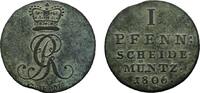 Braunschweig-Calenberg-Hannover Cu Pfennig Georg III. 1760-1820 -