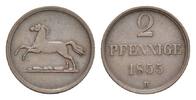 Braunschweig-Wolfenbüttel Cu 2 Pfennig 1855 B Wilhelm 1831-1884 Sehr sch... 75.30 元 含税 ＋  167.34 元 运费