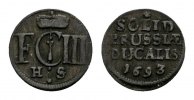 Brandenburg-Preußen Schilling 1693 HS Königsberg Friedrich III. 1688-170... 200.81 元 含税 ＋  167.34 元 运费