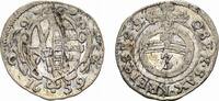 Sachsen-Albertinische Linie 3 Pfennig Johann Georg II. 1656-1680 -