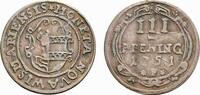 Mecklenburg-Wismar, Stadt Cu 3 Pfennig -