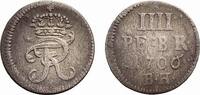 Brandenburg-Preußen 4 Pfennig Friedrich I. 1701-1713 -