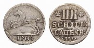 Lauenburg 4 Schilling Georg Wilhelm von Braunschweig-Lüneburg-Celle 1689-1705 -