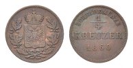 Schwarzburg-Rudolstadt Cu 1/4 Kreuzer Friedrich Günther 1807-1867 -
