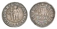 Braunschweig-Calenberg-Hannover 4 Mariengroschen 1667 Zellerfeld Johann ... 267.99 元 含税 ＋  167.49 元 运费