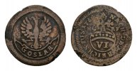 Goslar, Stadt Kupferabschlag des 6 Pfennig -