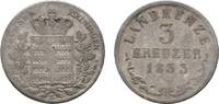 Sachsen-Meiningen 3 Kreuzer Bernhard Erich Freund 1803-1866 -
