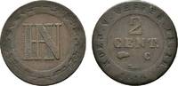 Westfalen, Königreich Cu 2 Centimes 1810 C Hieronymus Napoleon 1807-1813... 108.77 元 含税 ＋  167.34 元 运费