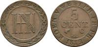 Westfalen, Königreich Cu 5 Centimes Hieronymus Napoleon 1807-1813 -