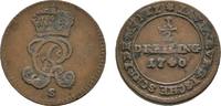 Lauenburg Cu 1/2 Dreiling Georg II. von Hannover 1727-1760 -