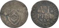 Osnabrück, Bistum 6 Pfennig Karl von Lothringen 1698-1715 -