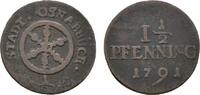 Osnabrück, Stadt Cu 1 1/2 Pfennig -