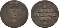Schaumburg-Lippe Cu Pfennig 1824 Georg Wilhelm 1807-1860 Sehr schön 150.61 元 含税 ＋  167.34 元 运费