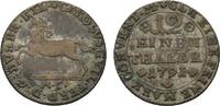 Braunschweig-Wolfenbüttel Zeitgenössische Fälschung des 1/12 Taler 1791 ... 75.30 元 含税 ＋  167.34 元 运费