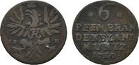 Brandenburg-Preußen 6 Pfennig Friedrich I. 1701-1713 -