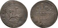 Mecklenburg-Rostock, Stadt Cu Pfennig 1802 FL Druckstellen, Prägeschwäch... 108.44 元 含税 ＋  166.83 元 运费