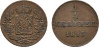 Schwarzburg-Rudolstadt Cu 1/4 Kreuzer Friedrich Günther 1807-1867 -