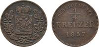 Schwarzburg-Rudolstadt Cu 1/4 Kreuzer Friedrich Günther 1807-1867 -