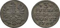 Brandenburg-Preußen 3 Pfennig Friedrich I. 1701-1713 -