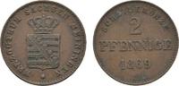 Sachsen-Meiningen Cu 2 Pfennig Georg II. 1866-1914 -