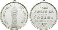 Hessen-Kassel, Stadt Tragbare Aluminiummedaille -