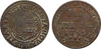 Mecklenburg-Wismar, Stadt Cu 3 Pfennig -