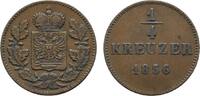 Schwarzburg-Rudolstadt Cu 1/4 Kreuzer Friedrich Günther 1807-1867 -