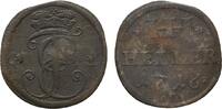 Sachsen-Hildburghausen Cu Heller Ernst Friedrich I. 1715-1724 -