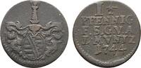 Sachsen-Gotha-Altenburg Cu 1 1/2 Pfennig Friedrich III. 1732-1772 -