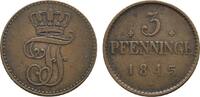 Mecklenburg-Schwerin Cu 3 Pfennig Friedrich Franz II. 1842-1883 -